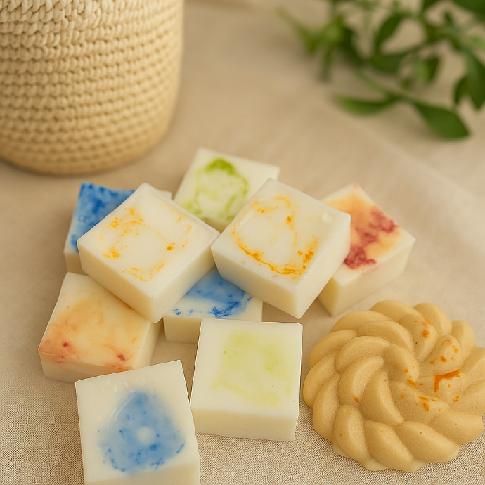 Φυσικό Σαπούνι Χεριών με Καριτέ, Μάνγκο & Βούτυρο Κακάο – 100gr-2.png